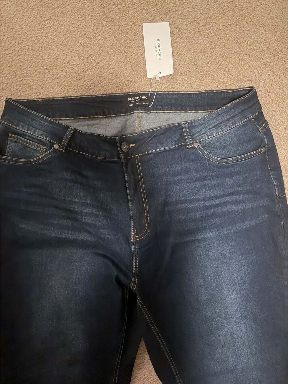 BloomChic Women's Plus Size 22/3X Straight Leg Jeans - Picture 6 of 7